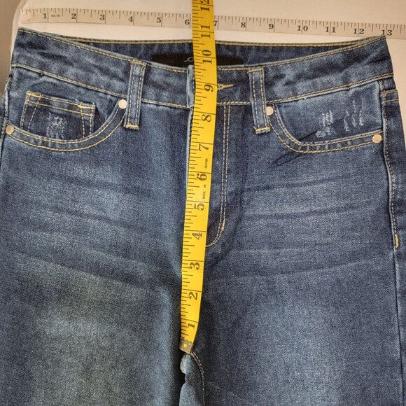 Joes Jeans Eden Relaxed Crop Straight Leg High Rise Raw Hem 26X30 - Picture 13 of 14